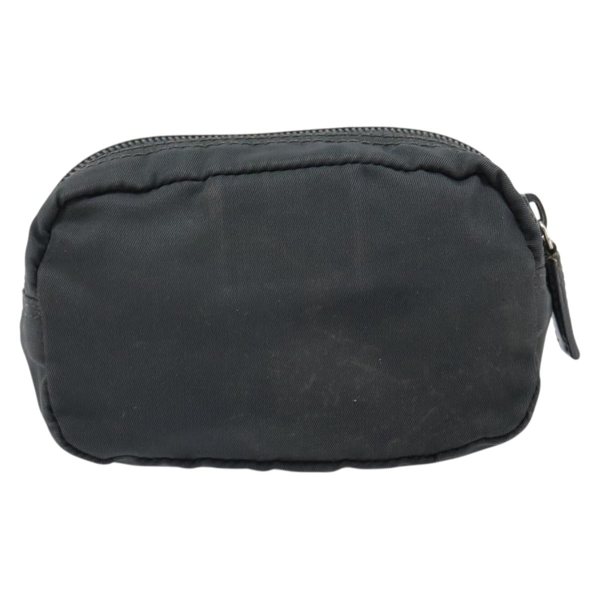 PRADA Pouch Nylon Black Auth bs32795