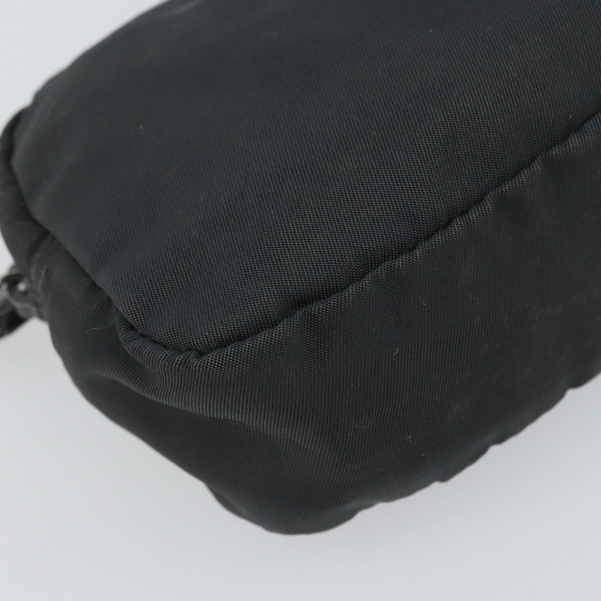 PRADA Pouch Nylon Black Auth bs32795