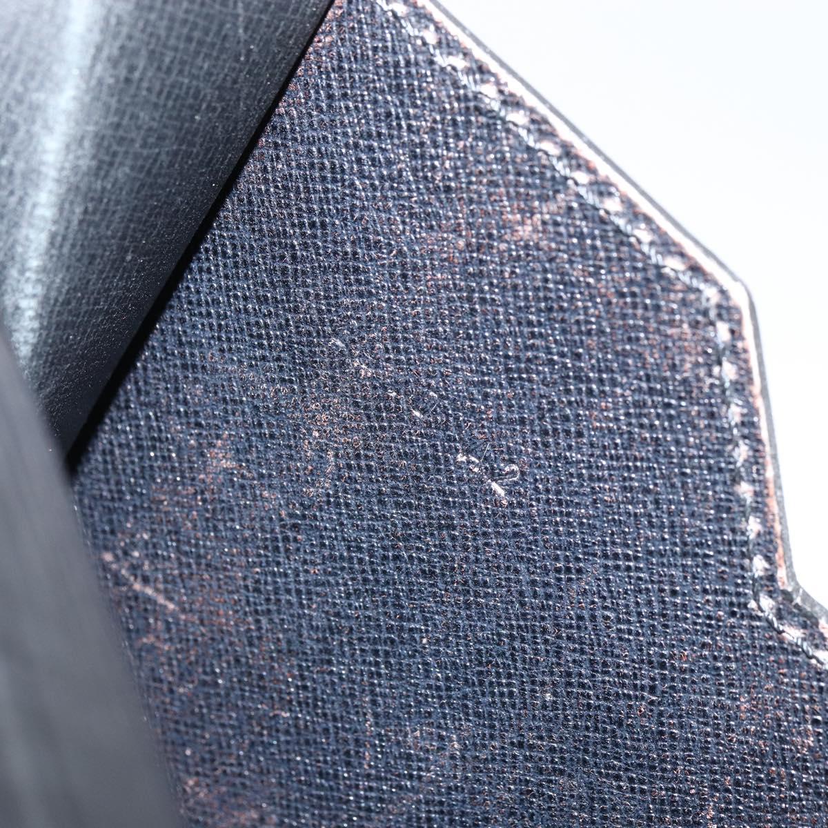 LOUIS VUITTON Epi Porte Documents繝ｻSenatur Briefcase Black M54452 Auth bs32800