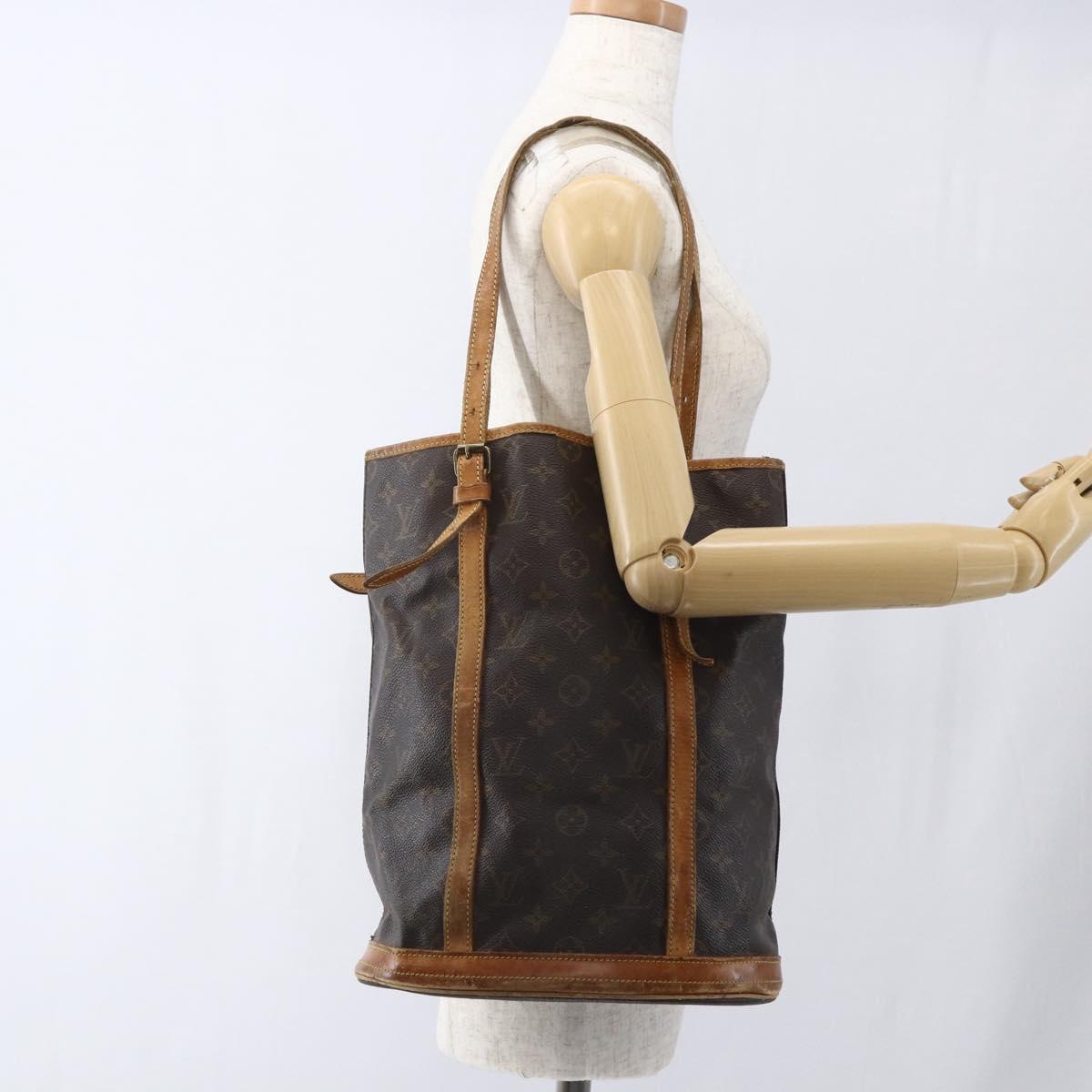 LOUIS VUITTON Monogram Bucket GM Shoulder Bag M42236 LV Auth bs32814