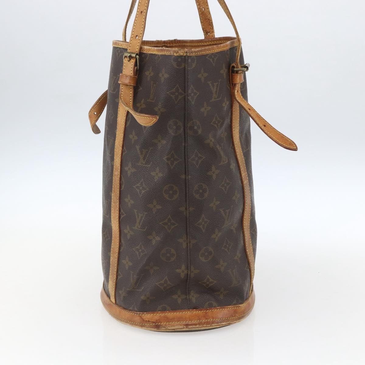 LOUIS VUITTON Monogram Bucket GM Shoulder Bag M42236 LV Auth bs32814
