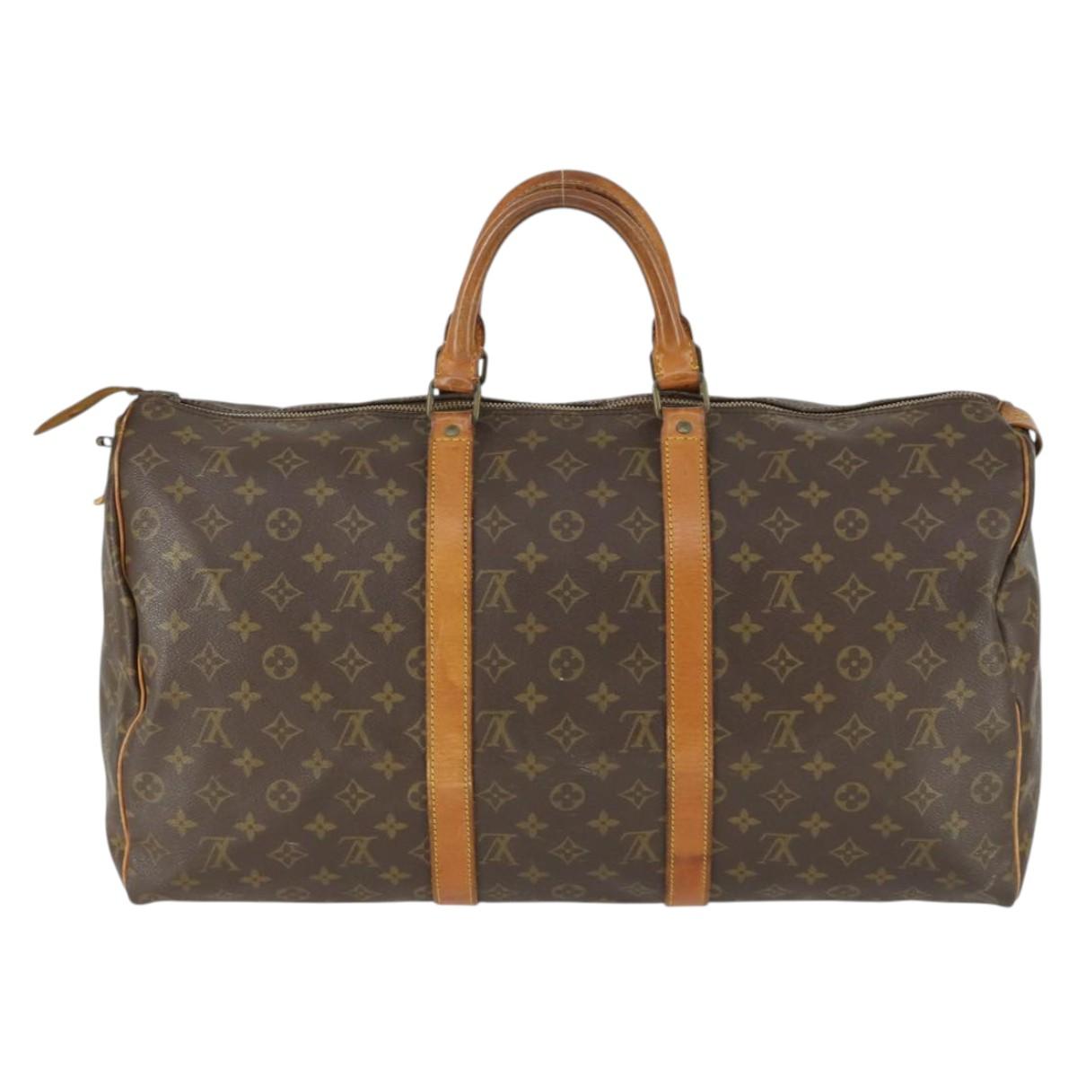 LOUIS VUITTON Monogram Keepall 45 Boston Bag M41428 LV Auth bs32819