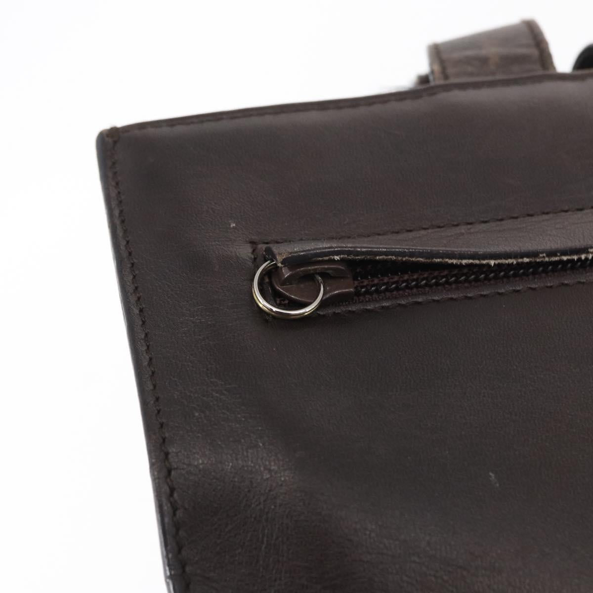 GUCCI Hand Bag Leather Black 002 0347 Auth bs32874