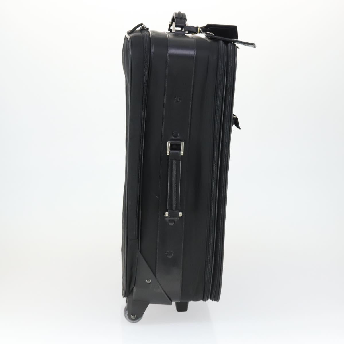PRADA Carry Bag Nylon Black Silver Auth bs32877