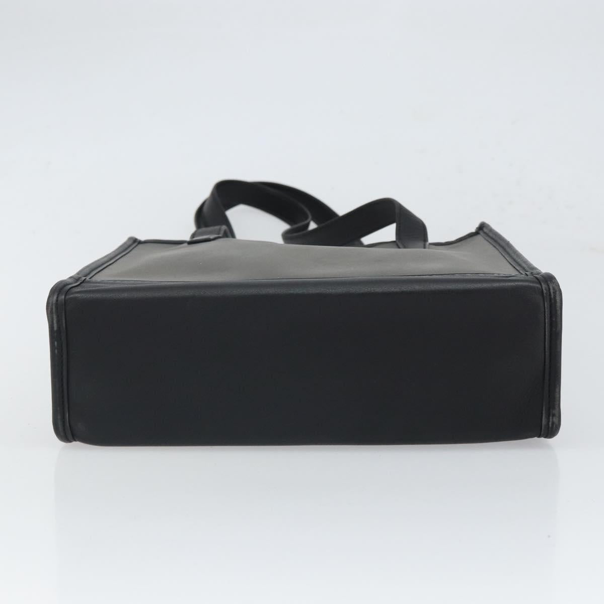 LOEWE Tote Bag Vinyl Black Auth bs32880