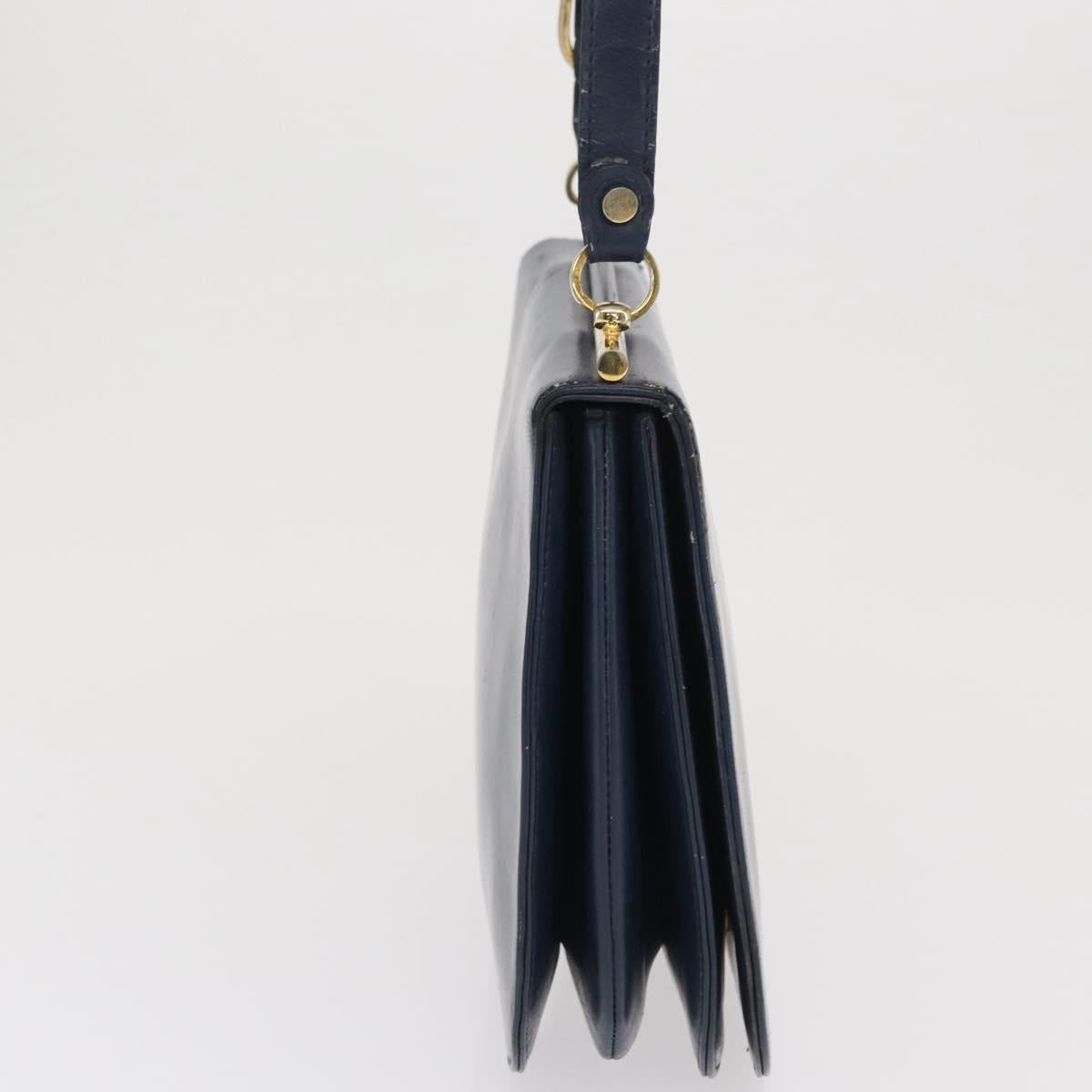LOEWE Shoulder Bag Leather Blue Auth bs32882