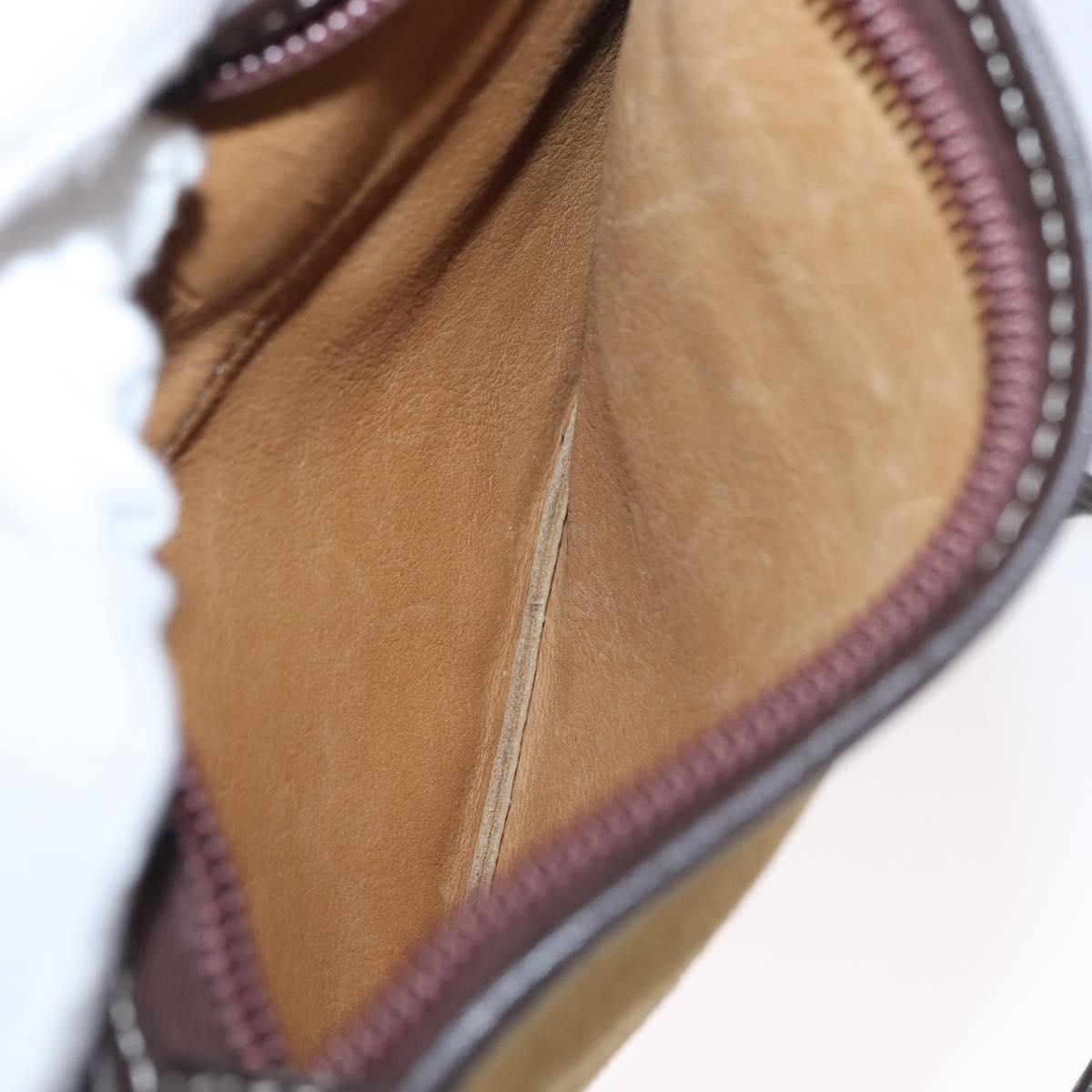 LOEWE Shoulder Bag Suede Brown Auth bs32883