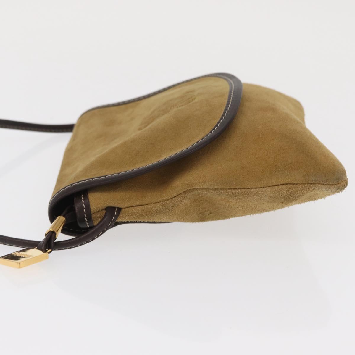 LOEWE Shoulder Bag Suede Brown Auth bs32883