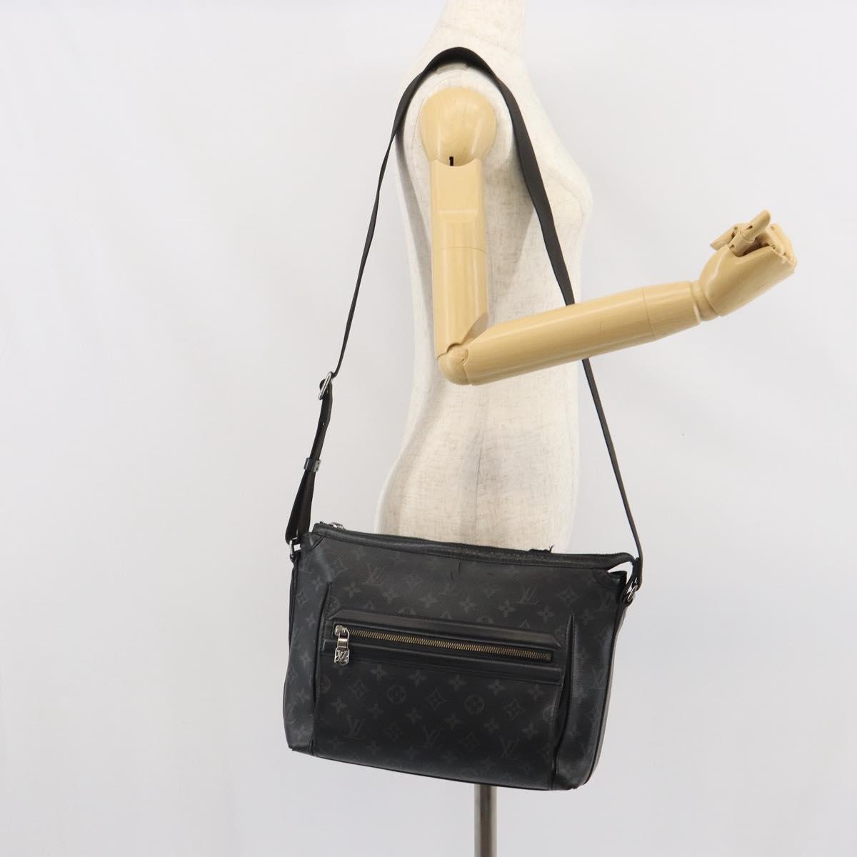 LOUIS VUITTON Monogram Eclipse Odyssey Messenger PM Bag M44223 LV Auth bs32897