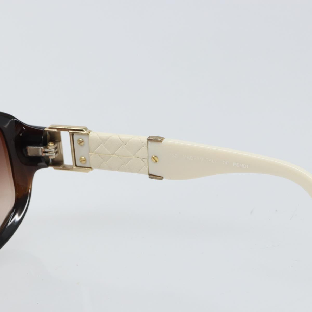 FENDI Sunglasses plastic Brown Auth bs32913