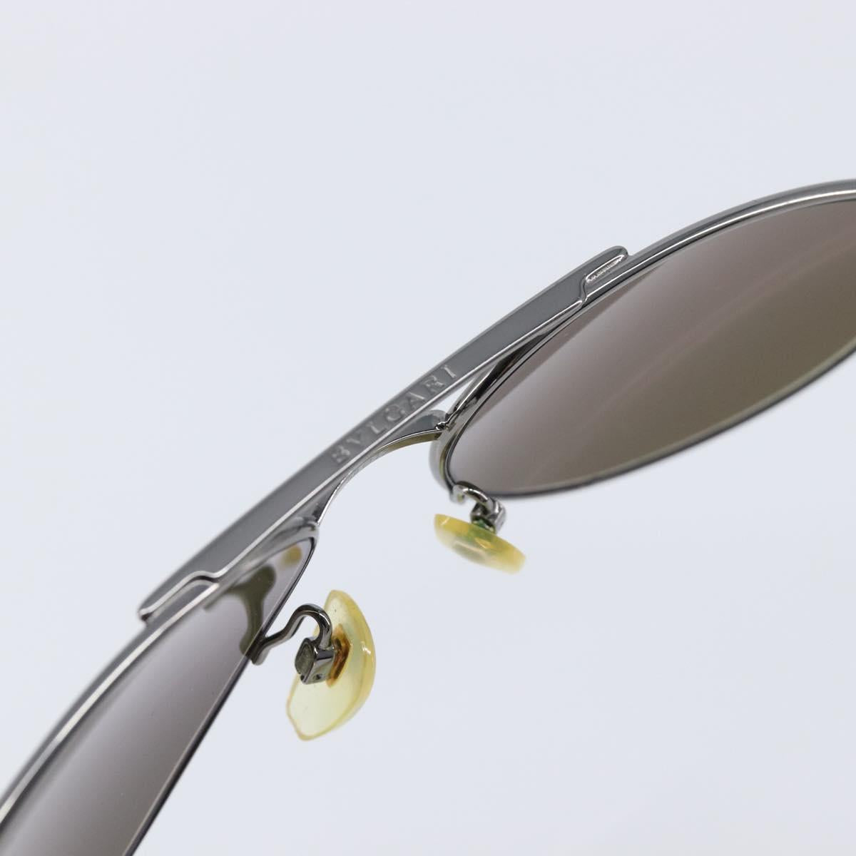 BVLGARI Sunglasses Metal Brown Auth bs32914
