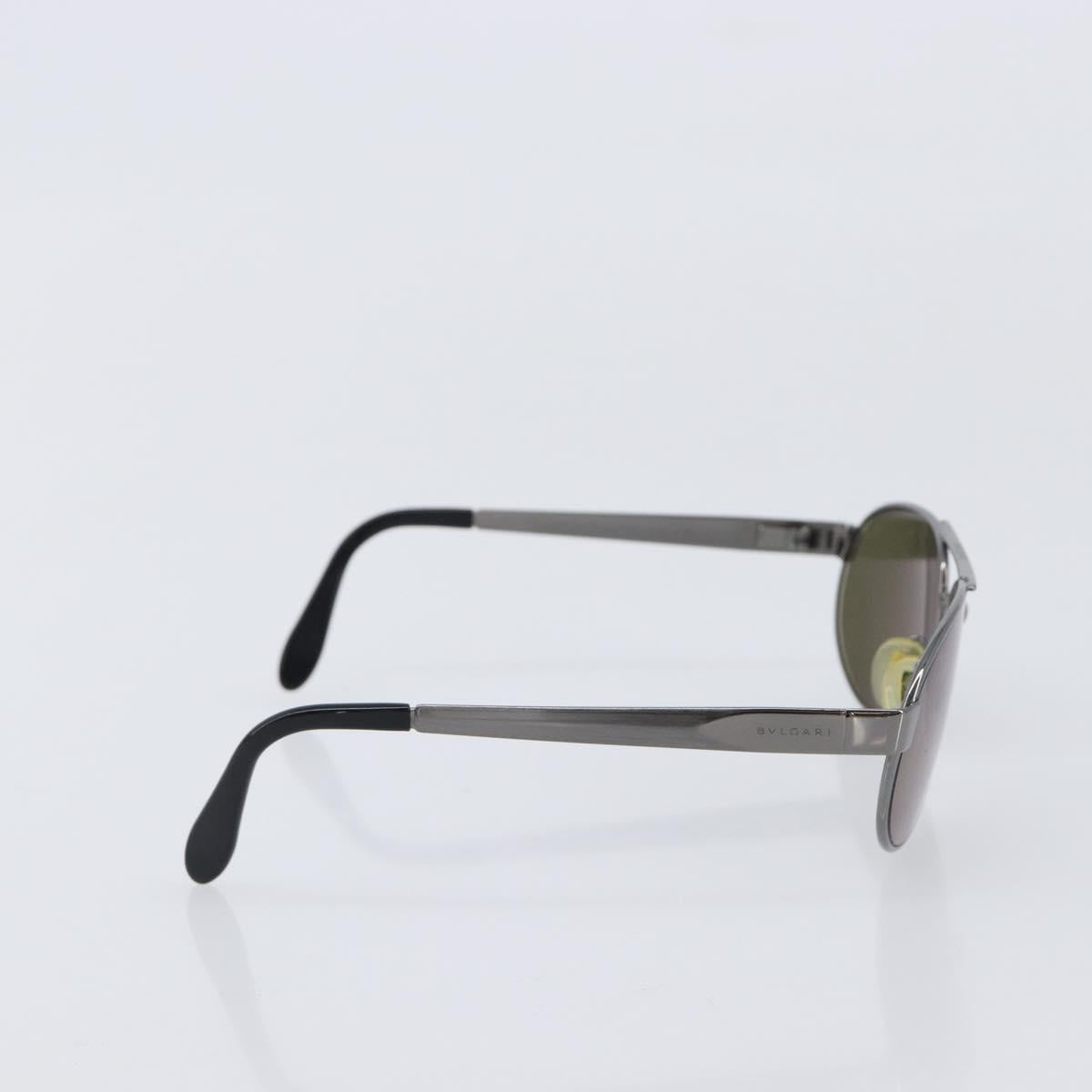 BVLGARI Sunglasses Metal Brown Auth bs32914