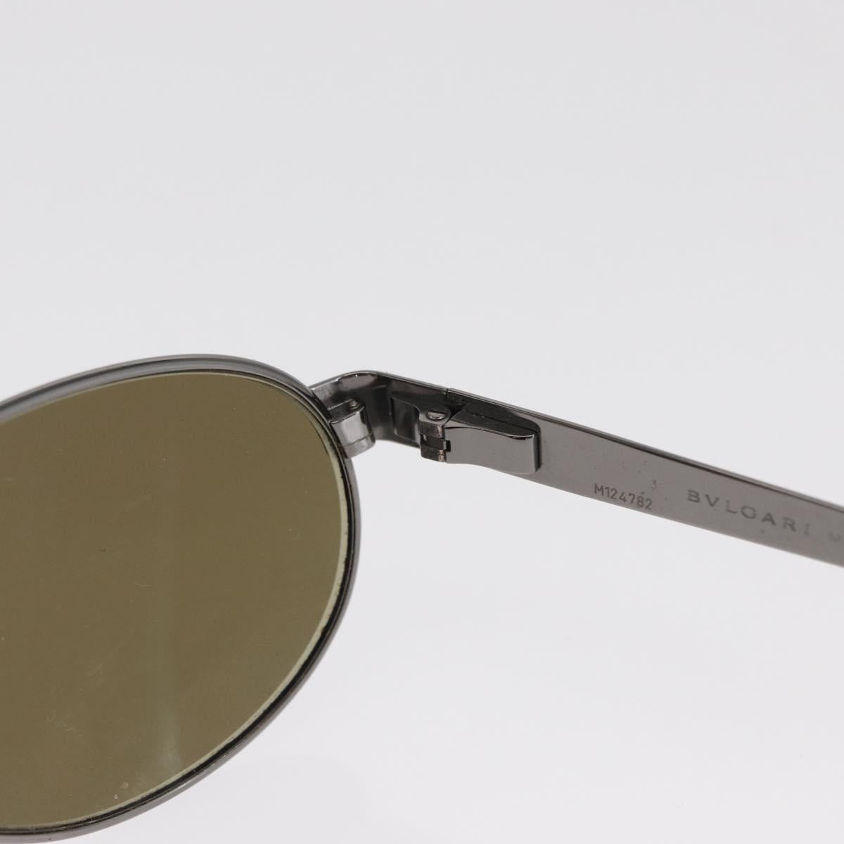 BVLGARI Sunglasses metal Brown Auth bs32914