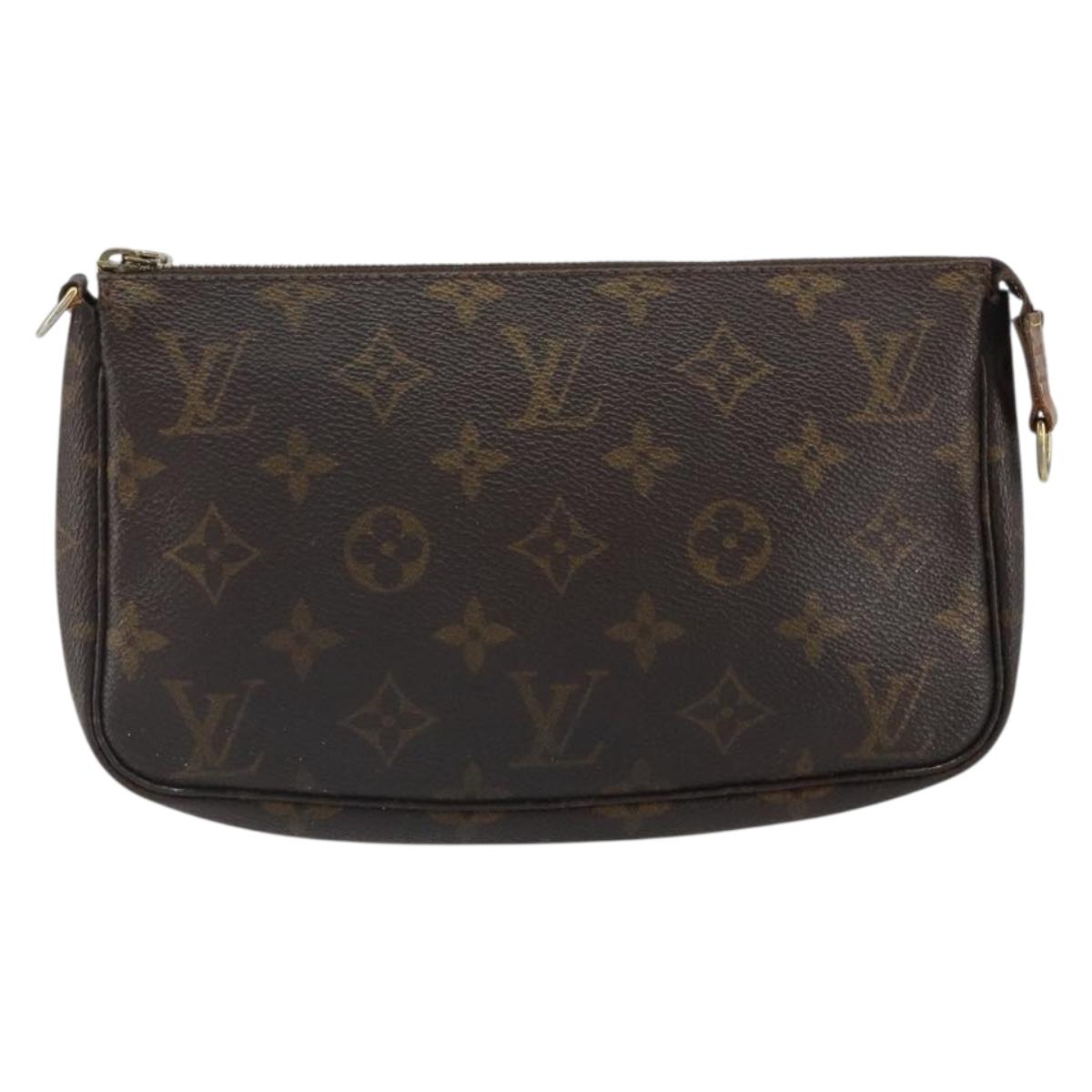 LOUIS VUITTON Monogram Pochette Accessoires Pouch M51980 LV Auth bs32934