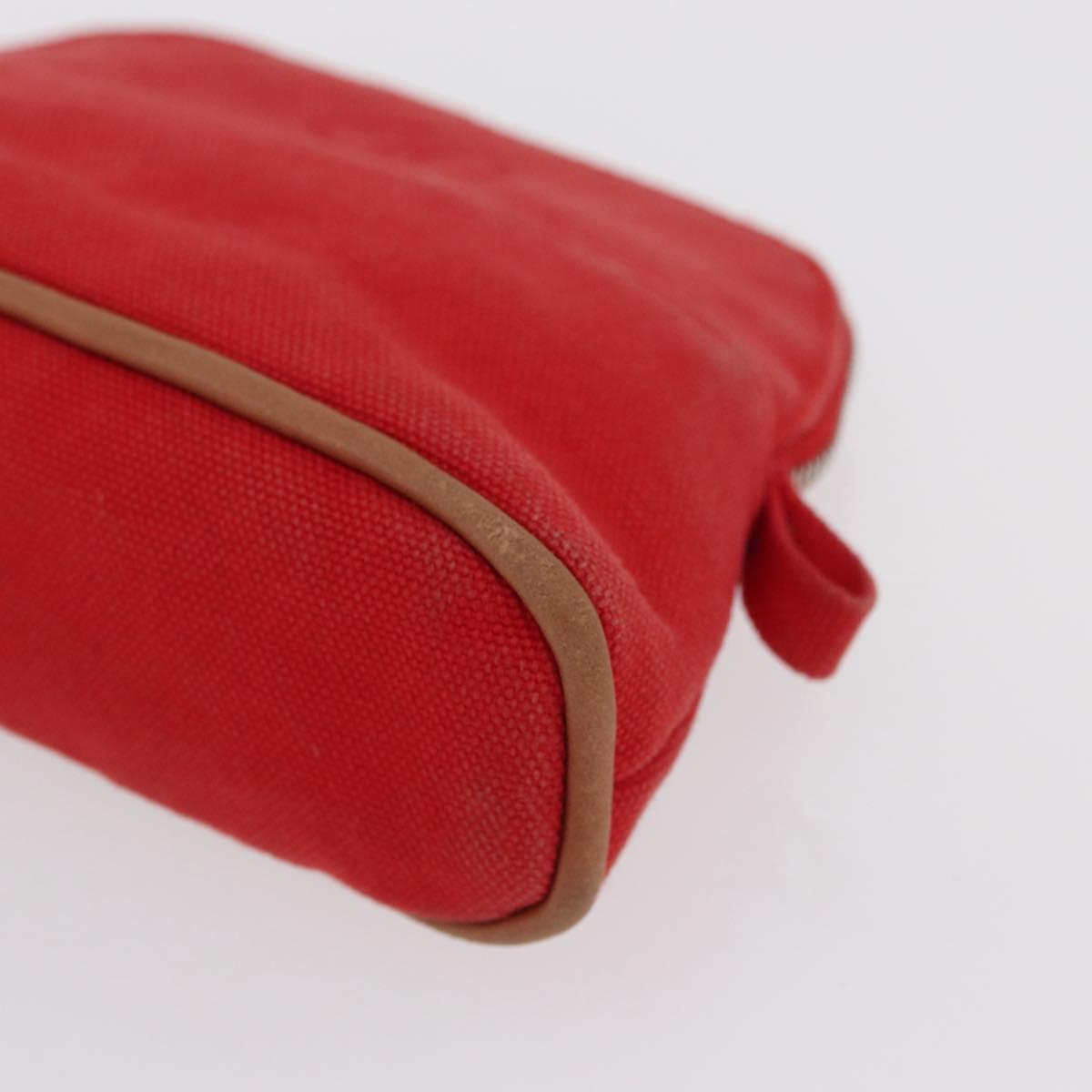 HERMES Bolide PM Pouch Canvas Red Auth bs32951