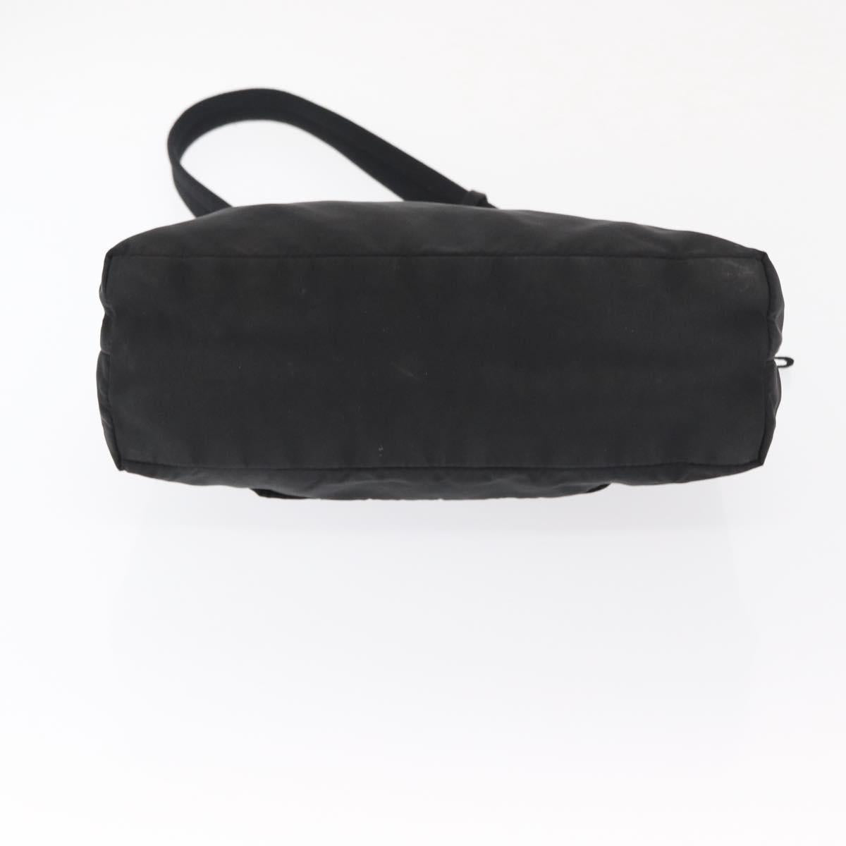 PRADA Shoulder Bag Nylon Black Silver Auth bs32954