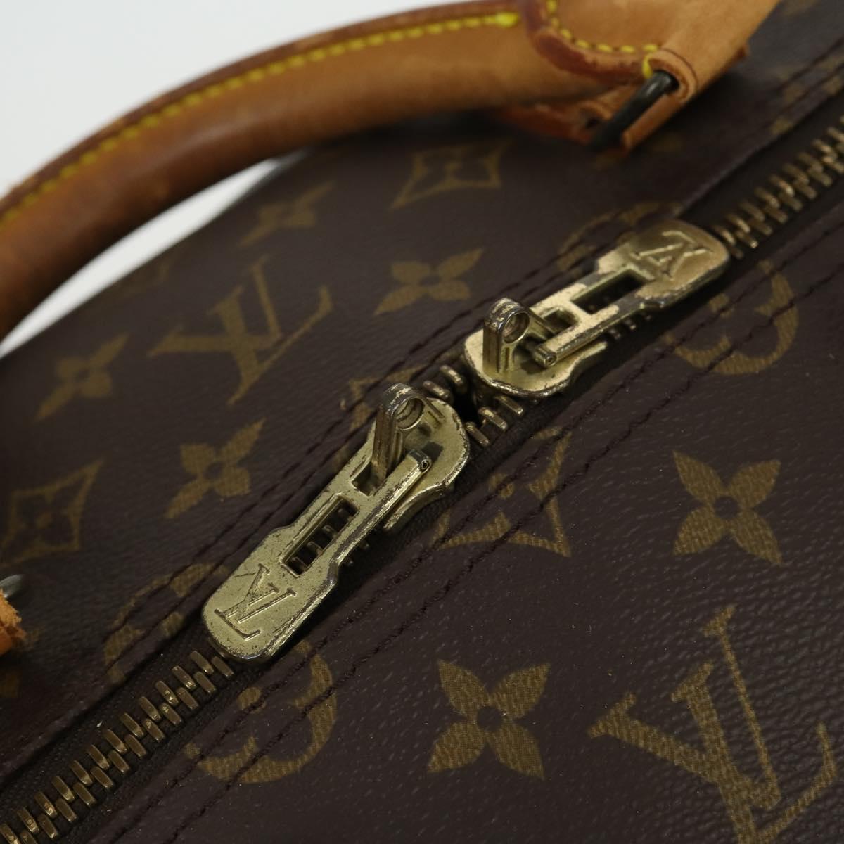 LOUIS VUITTON Monogram Keepall Bandouliere 55 Boston Bag M41414 LV Auth bs33008