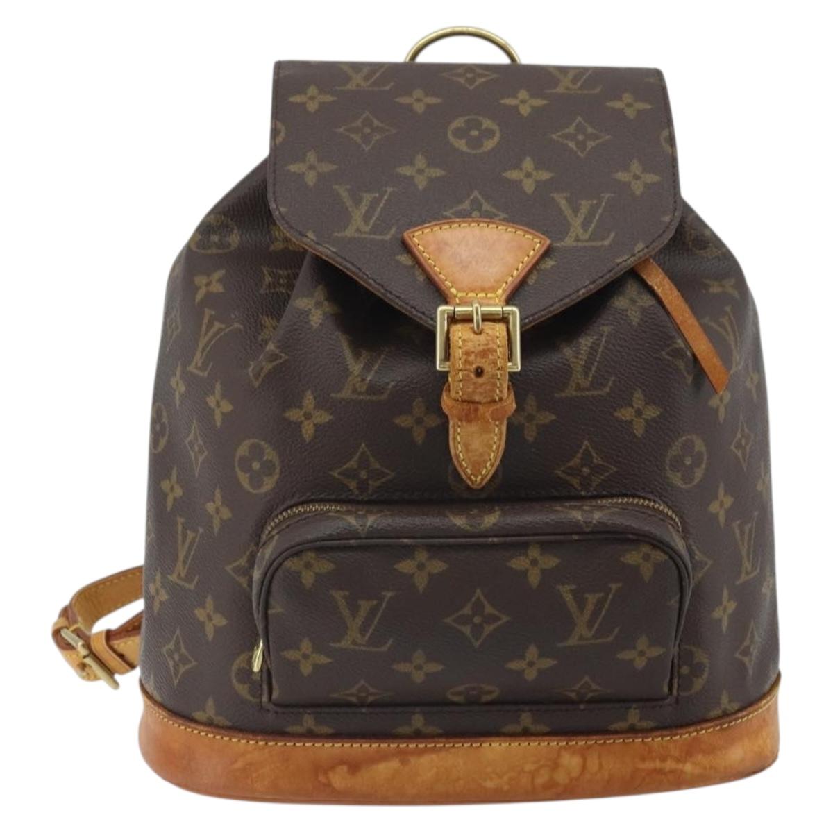 LOUIS VUITTON Monogram Montsouris MM Backpack M51136 LV Auth bs33016