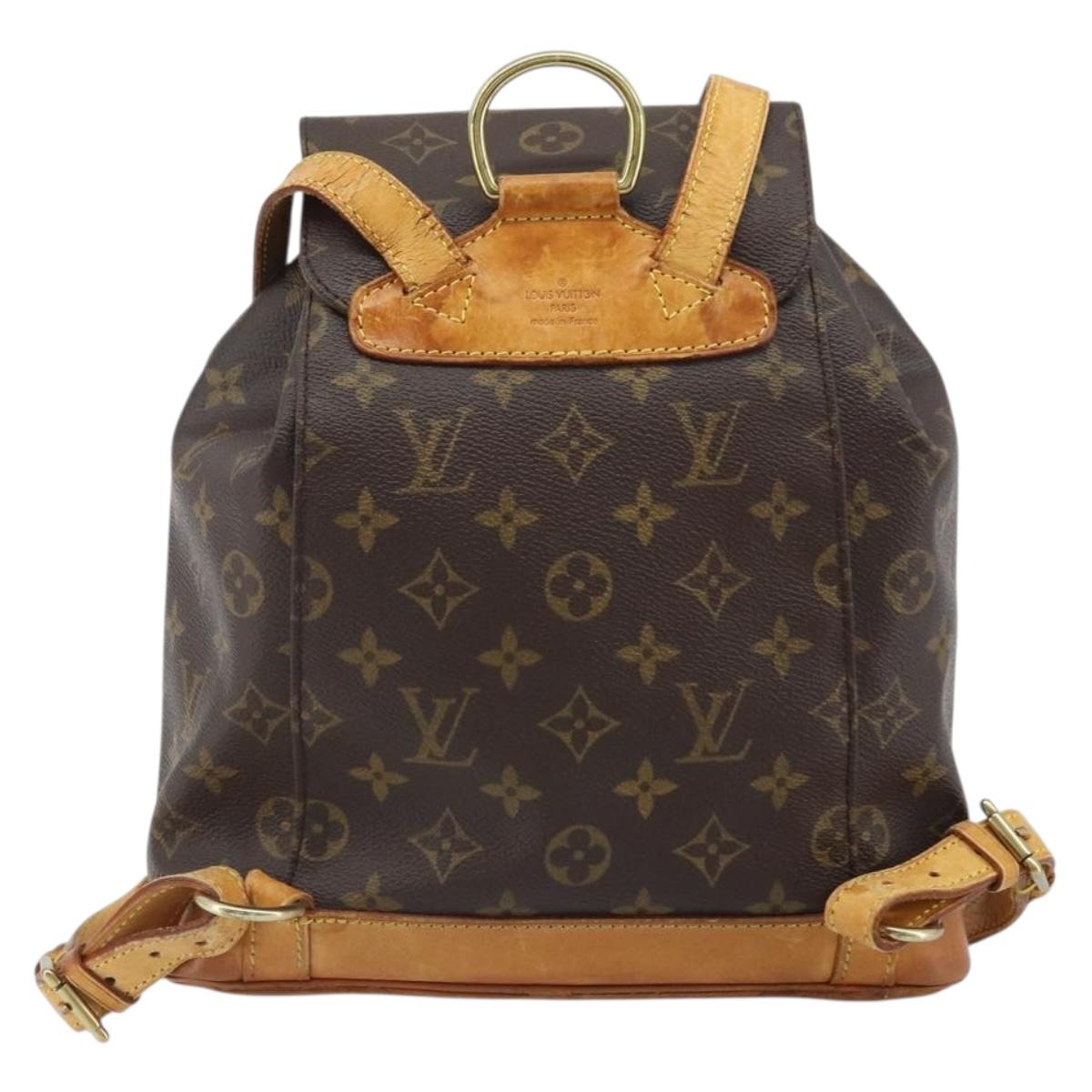 LOUIS VUITTON Monogram Montsouris MM Backpack M51136 LV Auth bs33016
