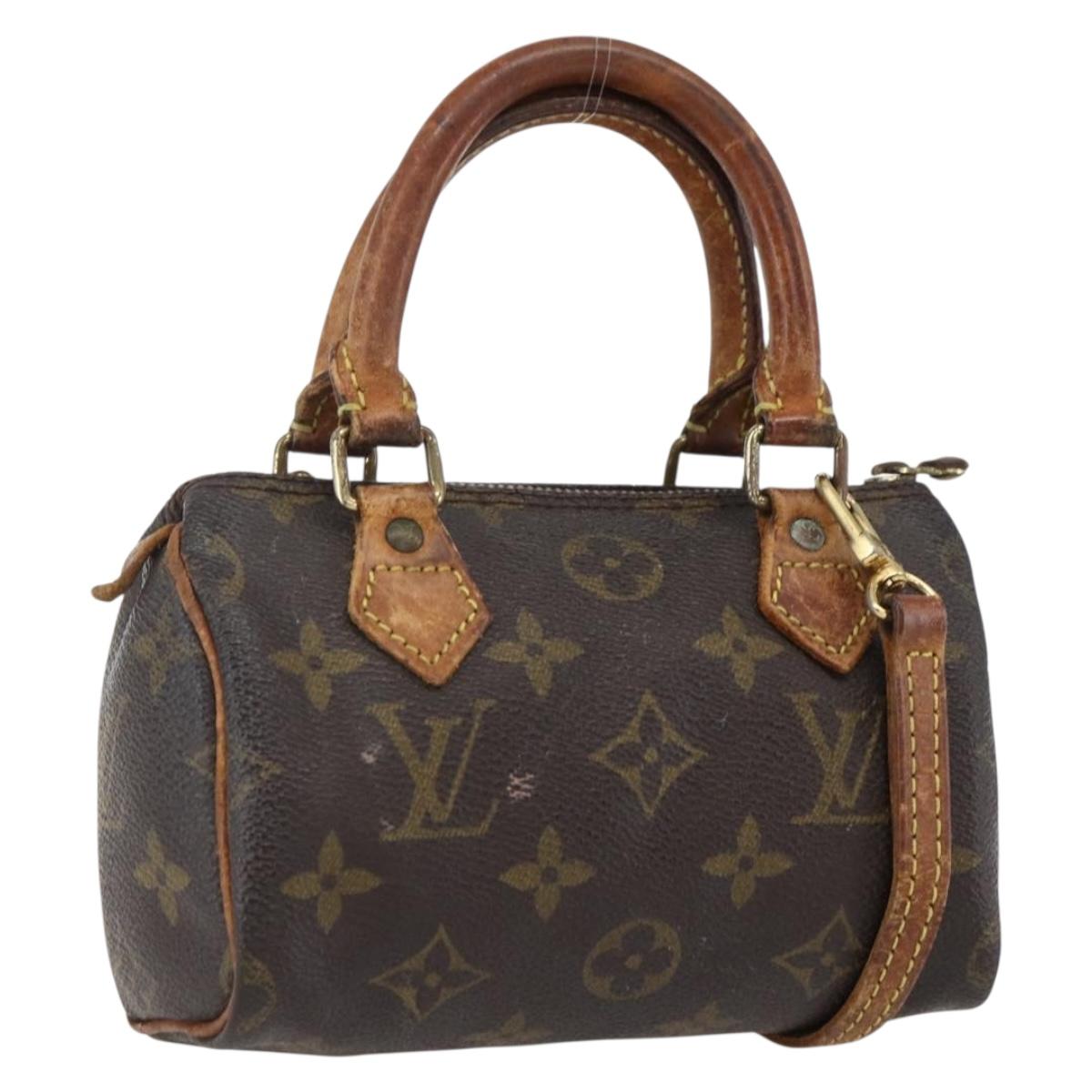 LOUIS VUITTON Monogram Mini Speedy Hand Bag M41534 LV Auth bs33018