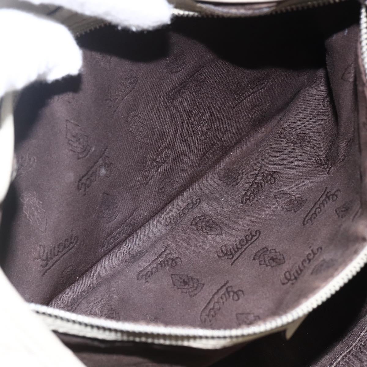 GUCCI GG Canvas Guccissima Tote Bag Leather Beige Gold 232957 Auth bs33021