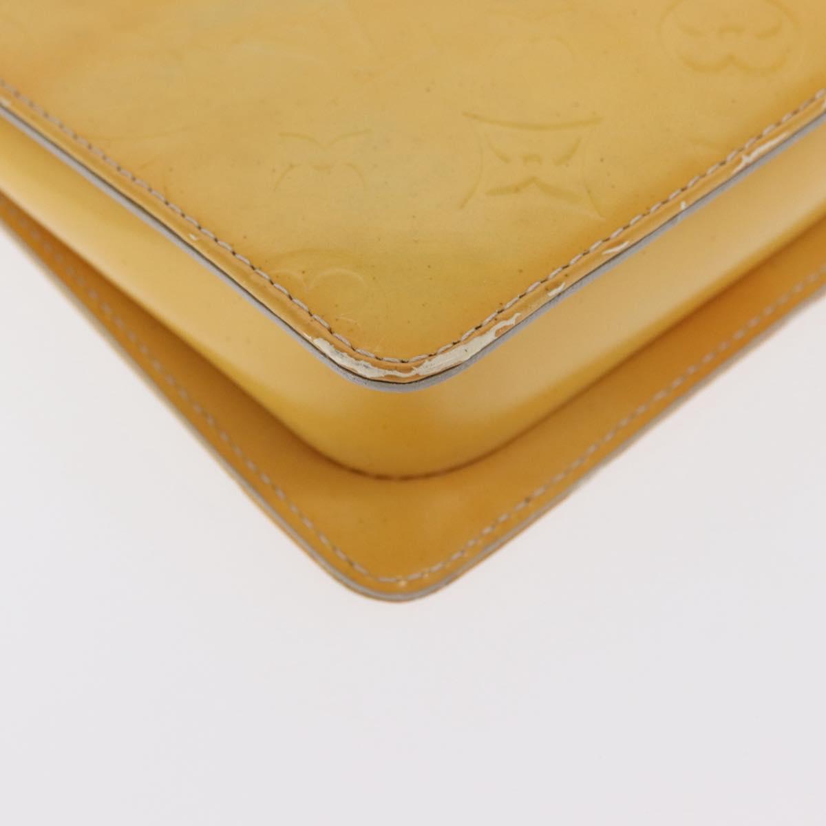 LOUIS VUITTON Monogram Vernis Motto Accessory Pouch Gris M91030 LV Auth bs33023