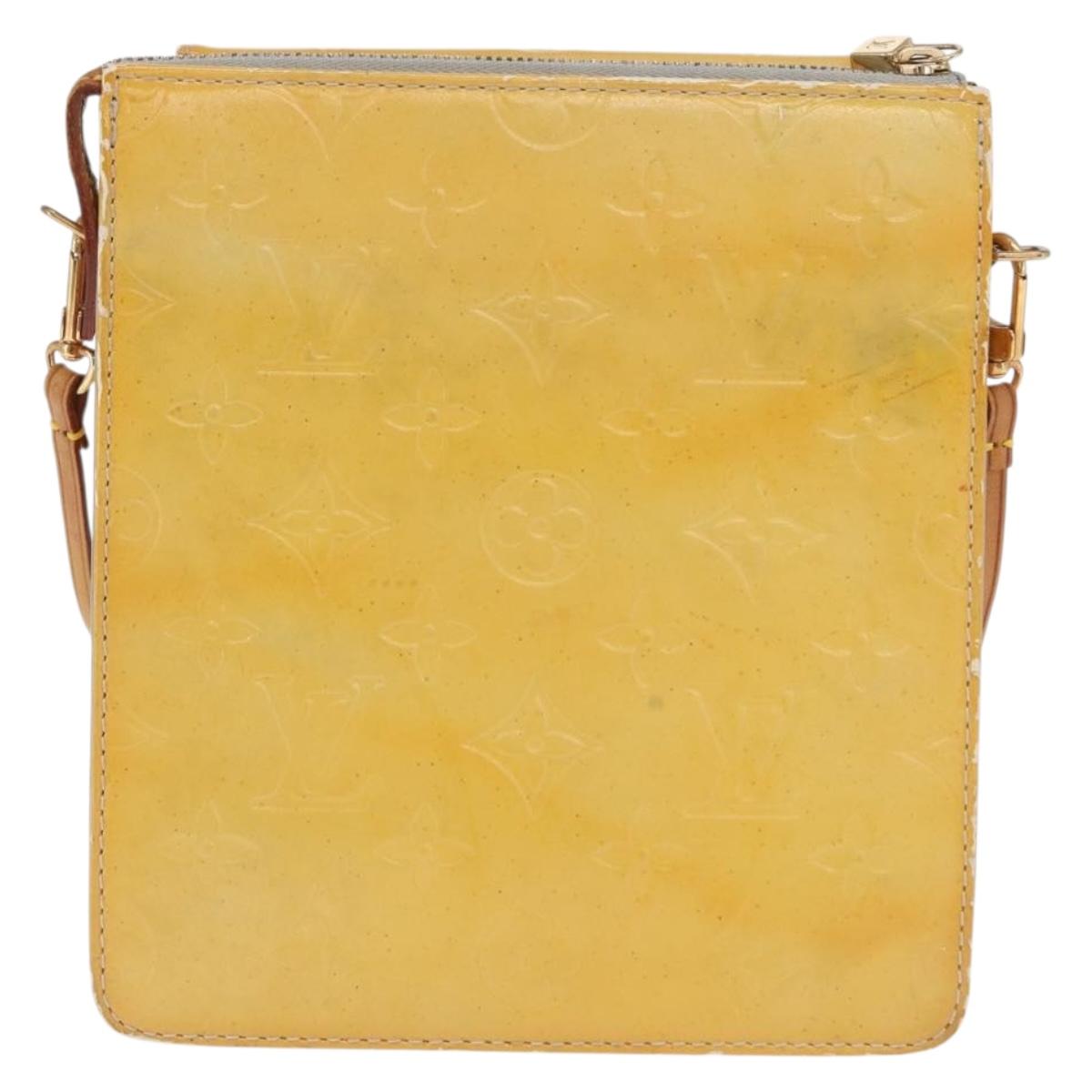 LOUIS VUITTON Monogram Vernis Motto Accessory Pouch Gris M91030 LV Auth bs33023