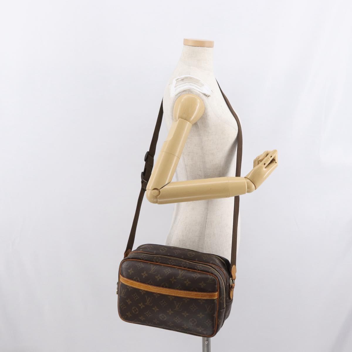 LOUIS VUITTON Monogram Reporter PM Shoulder Bag M45254 LV Auth bs33029
