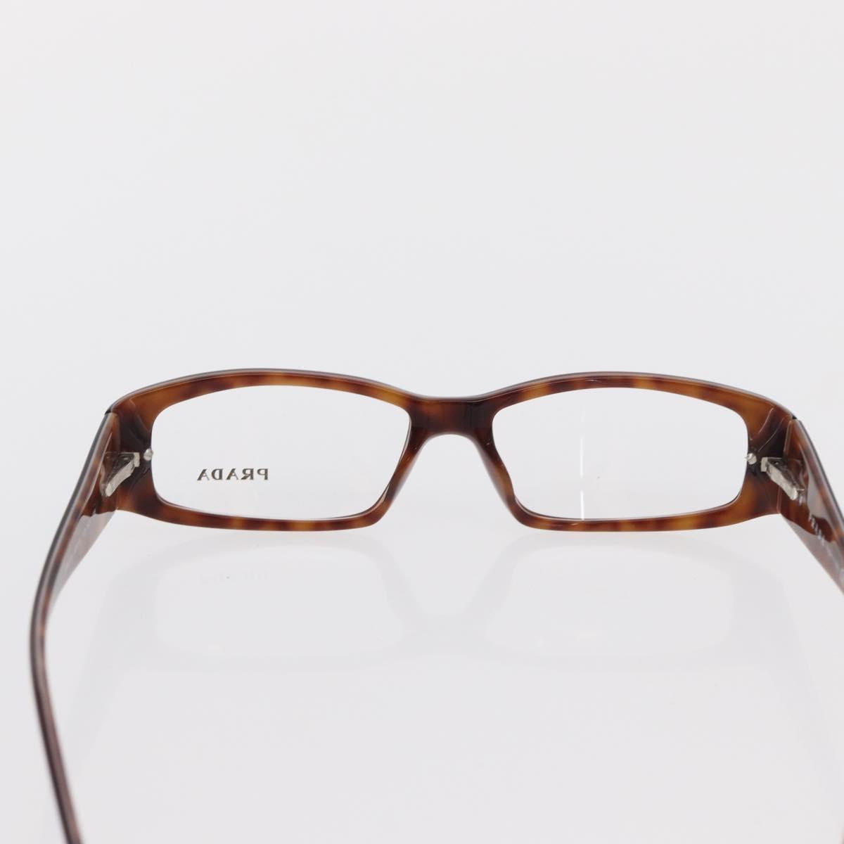 PRADA Glasses plastic Brown Auth bs33046