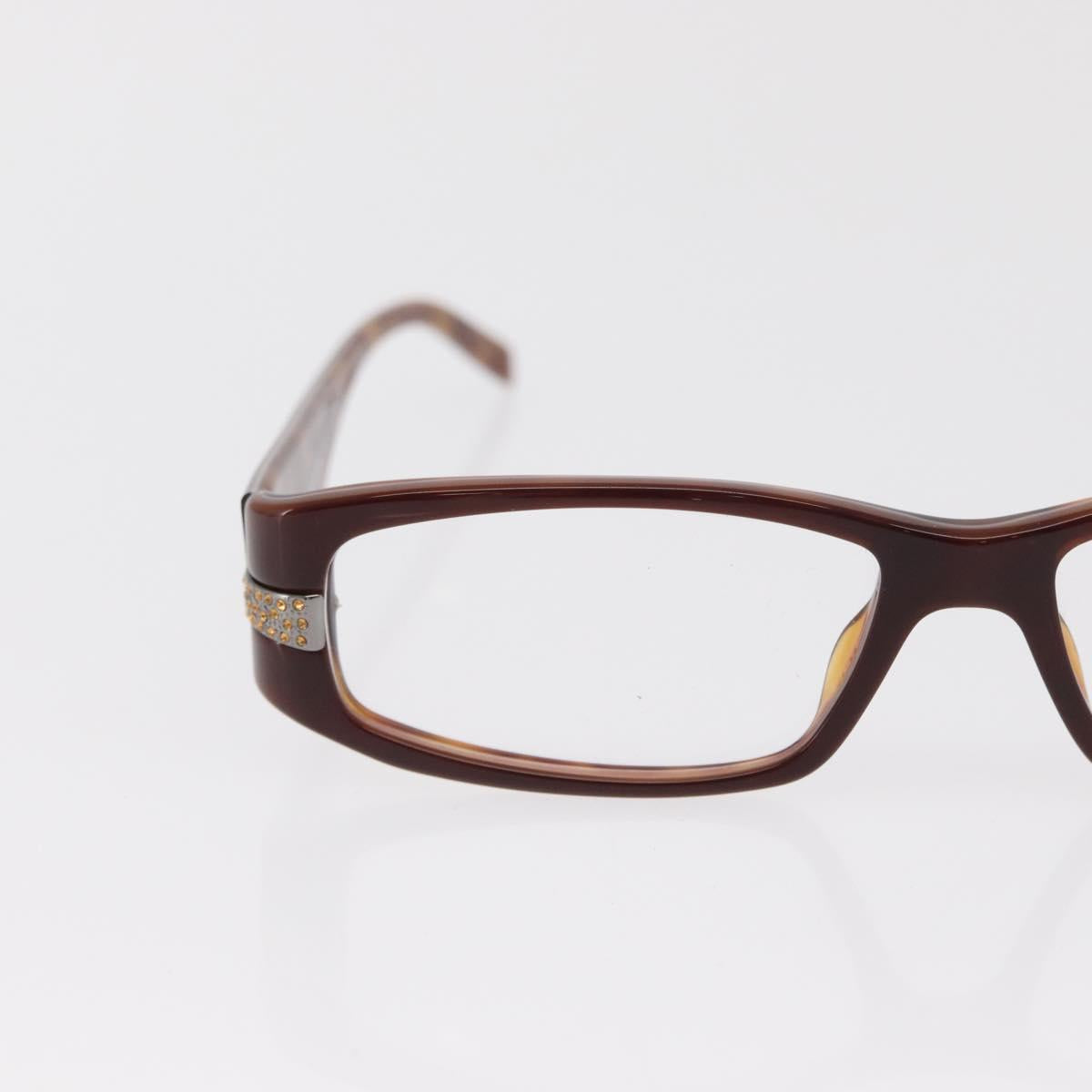 PRADA Glasses plastic Brown Auth bs33046