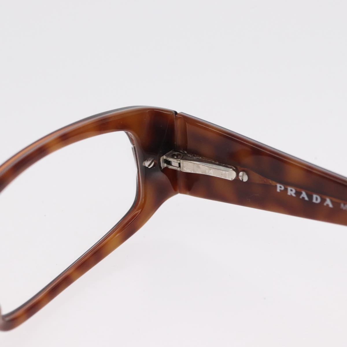 PRADA Glasses plastic Brown Auth bs33046