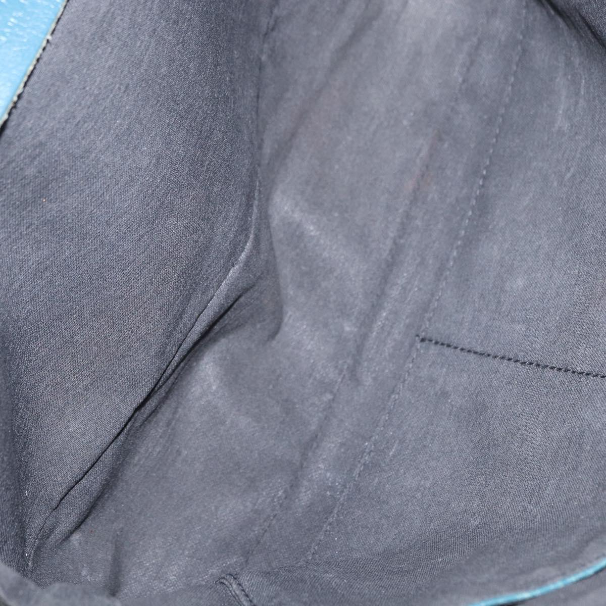 BOTTEGA VENETA INTRECCIATO Body Bag Leather Blue Auth bs33047