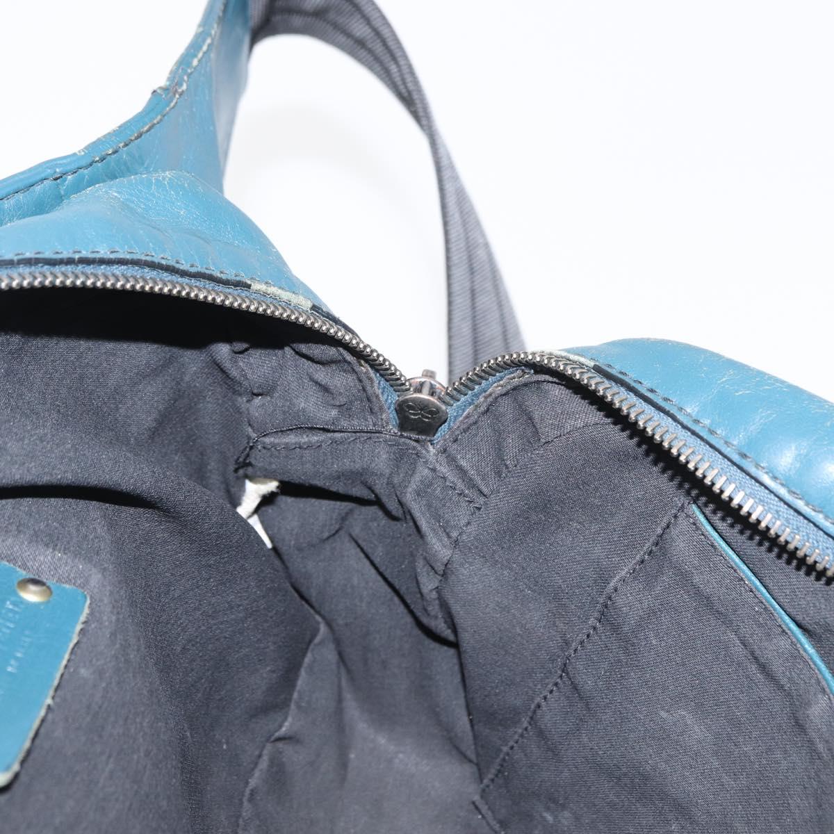 BOTTEGA VENETA INTRECCIATO Body Bag Leather Blue Auth bs33047