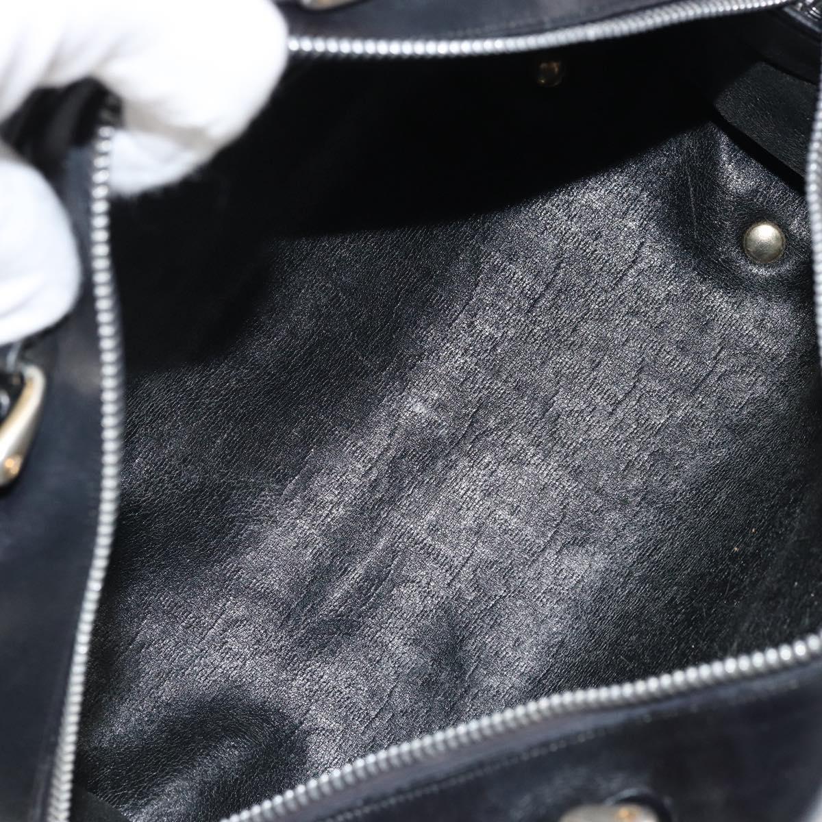Christian Dior Trotter Canvas Hand Bag Navy Auth bs33053