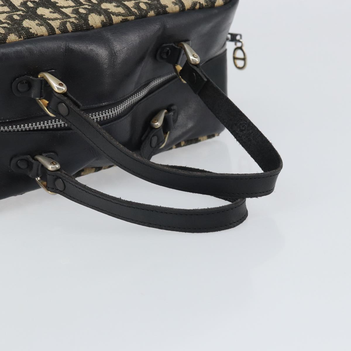 Christian Dior Trotter Canvas Hand Bag Navy Auth bs33053