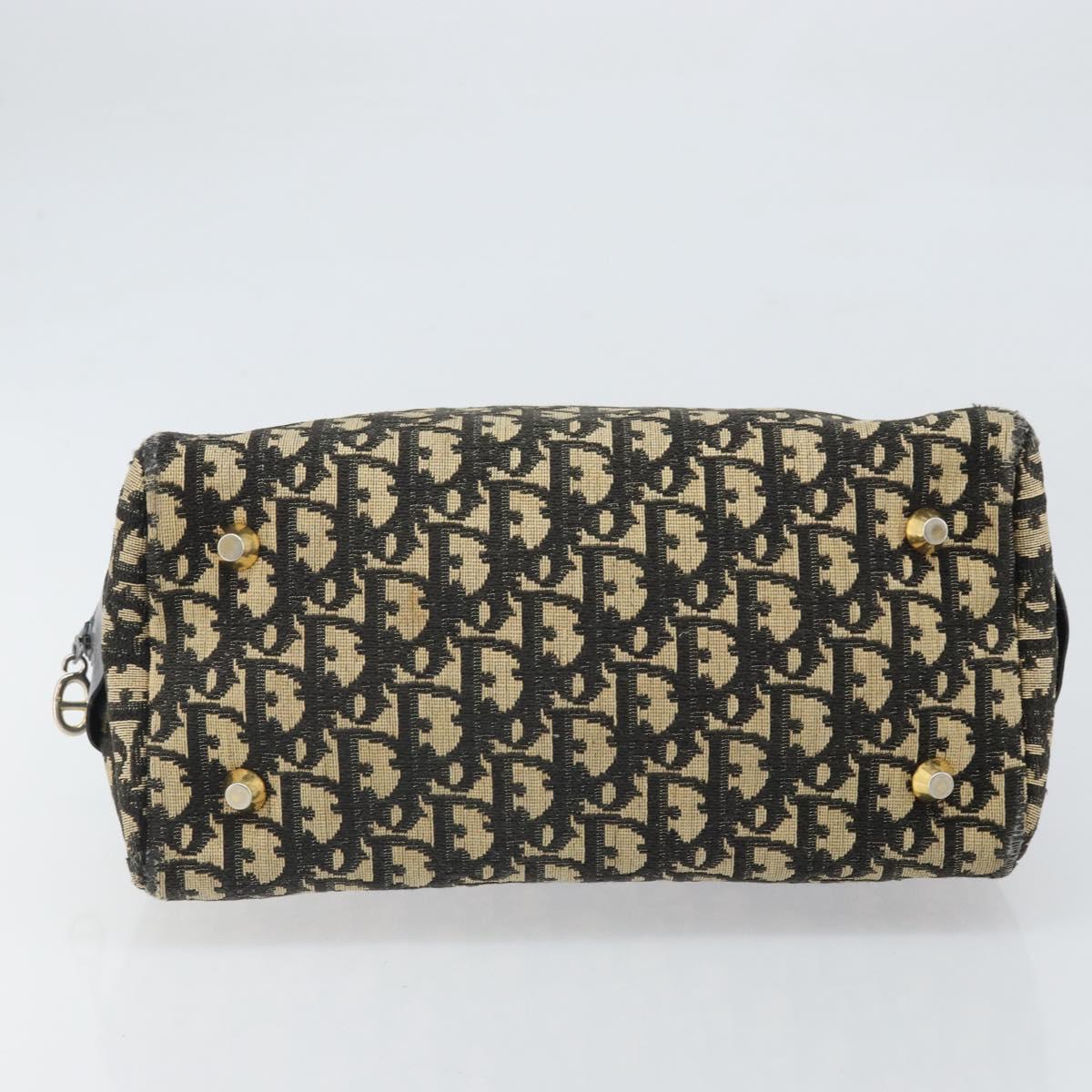 Christian Dior Trotter Canvas Hand Bag Navy Auth bs33053
