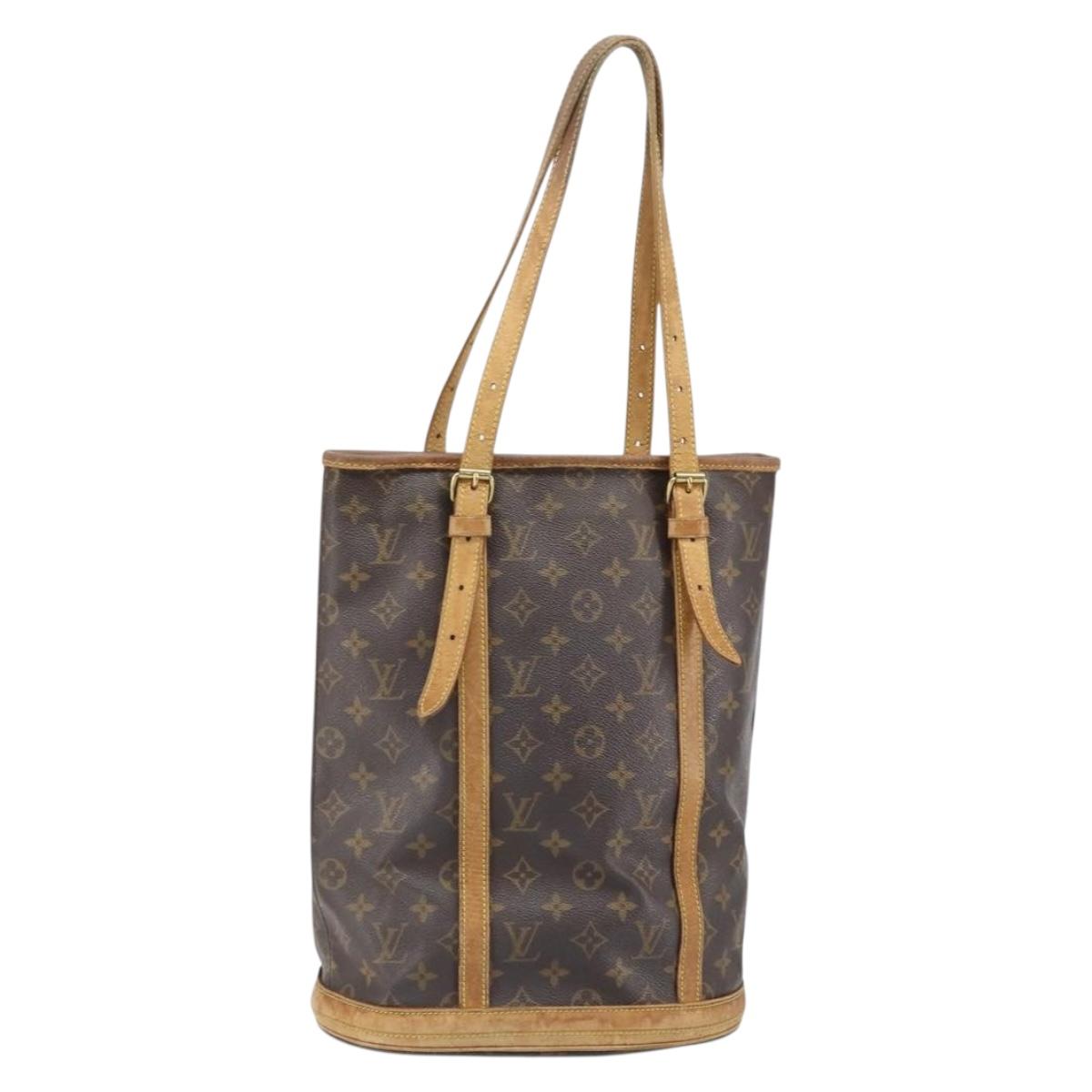 LOUIS VUITTON Monogram Bucket GM Shoulder Bag M42236 LV Auth bs33062