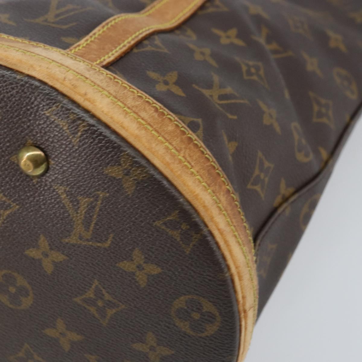 LOUIS VUITTON Monogram Bucket GM Shoulder Bag M42236 LV Auth bs33062