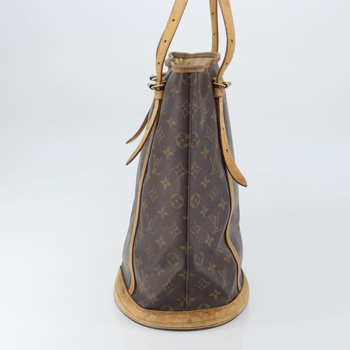 LOUIS VUITTON Monogram Bucket GM Shoulder Bag M42236 LV Auth bs33062