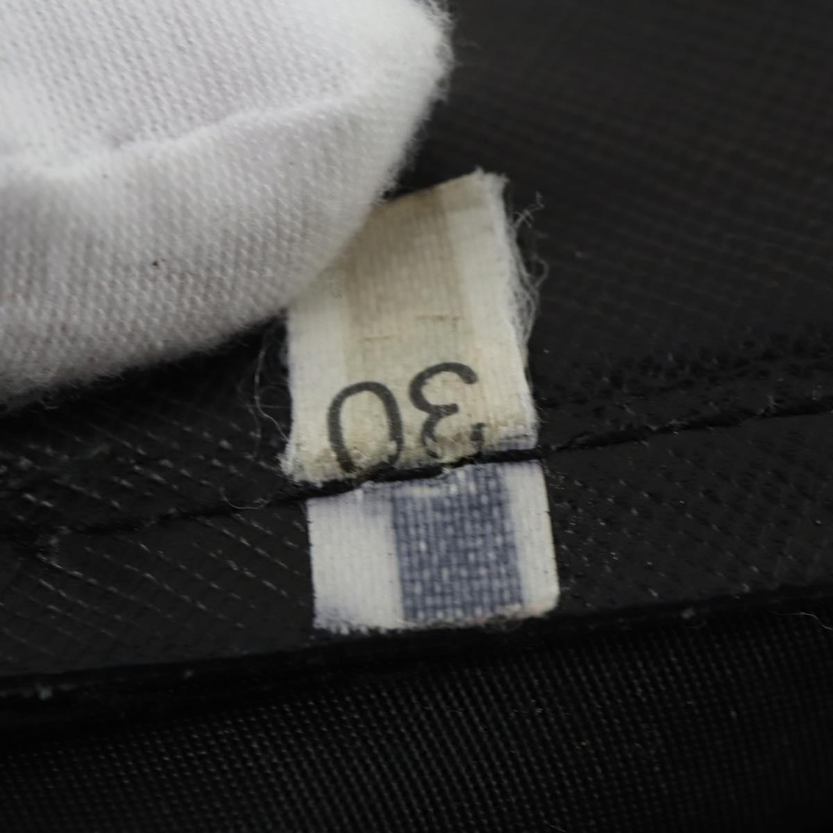 PRADA Backpack Nylon Black Silver Auth bs33077