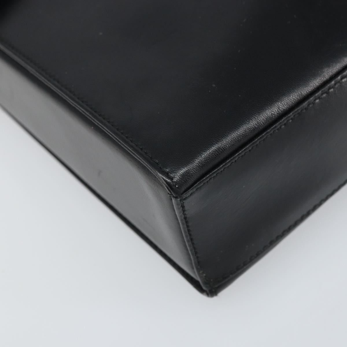 PRADA Shoulder Bag Leather Black Auth bs33081