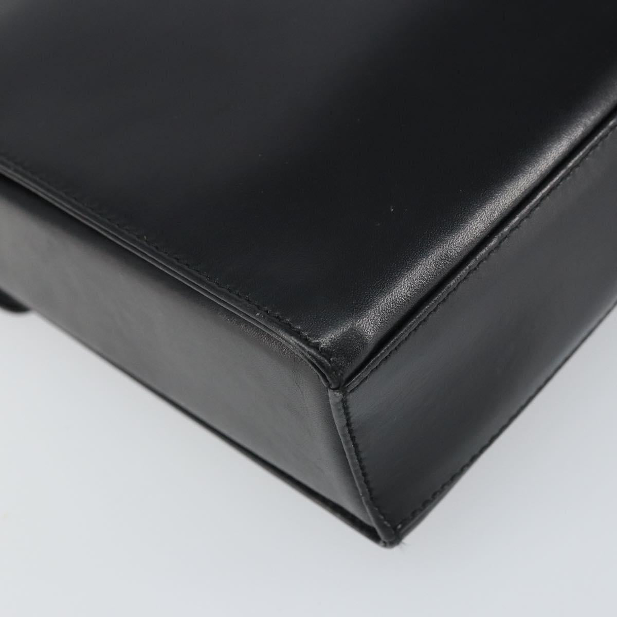 PRADA Shoulder Bag Leather Black Auth bs33081
