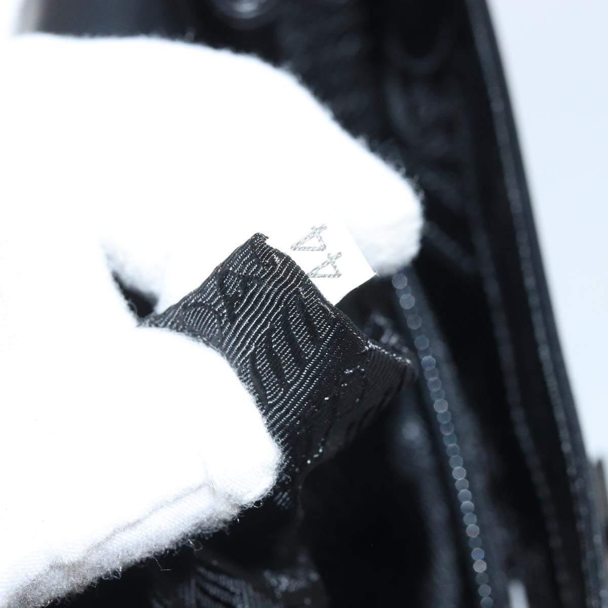PRADA Shoulder Bag Leather Black Auth bs33081