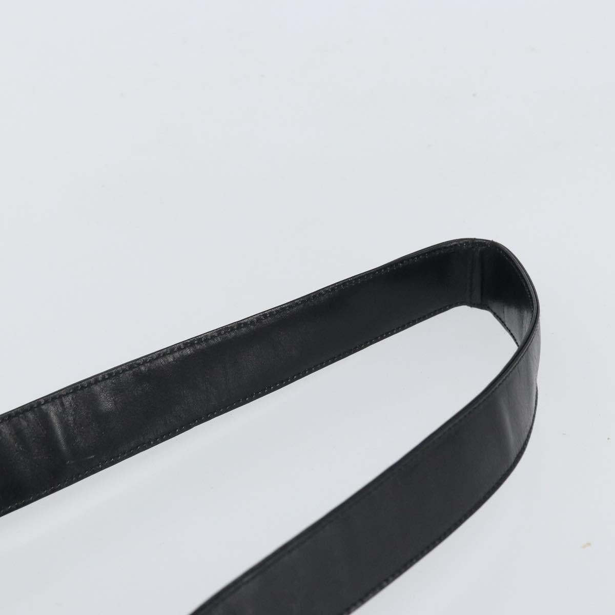 PRADA Shoulder Bag Leather Black Auth bs33081