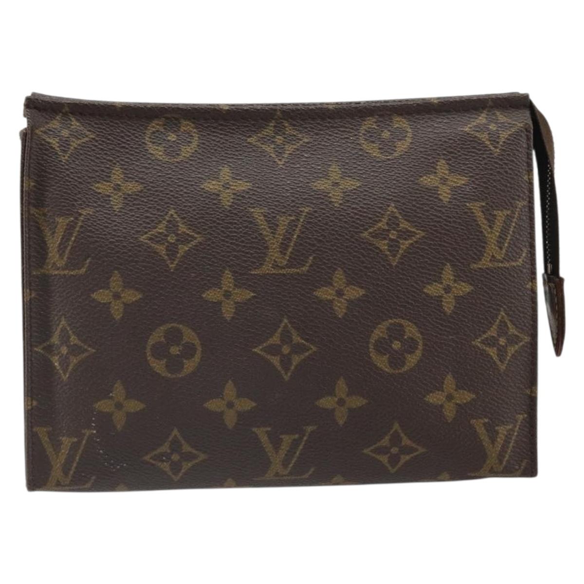 LOUIS VUITTON Monogram Poche Toilette 19 Pouch M47544 LV Auth bs33091