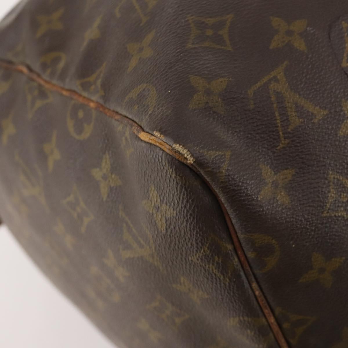 LOUIS VUITTON Monogram Keepall 55 Boston Bag M41424 LV Auth bs33096