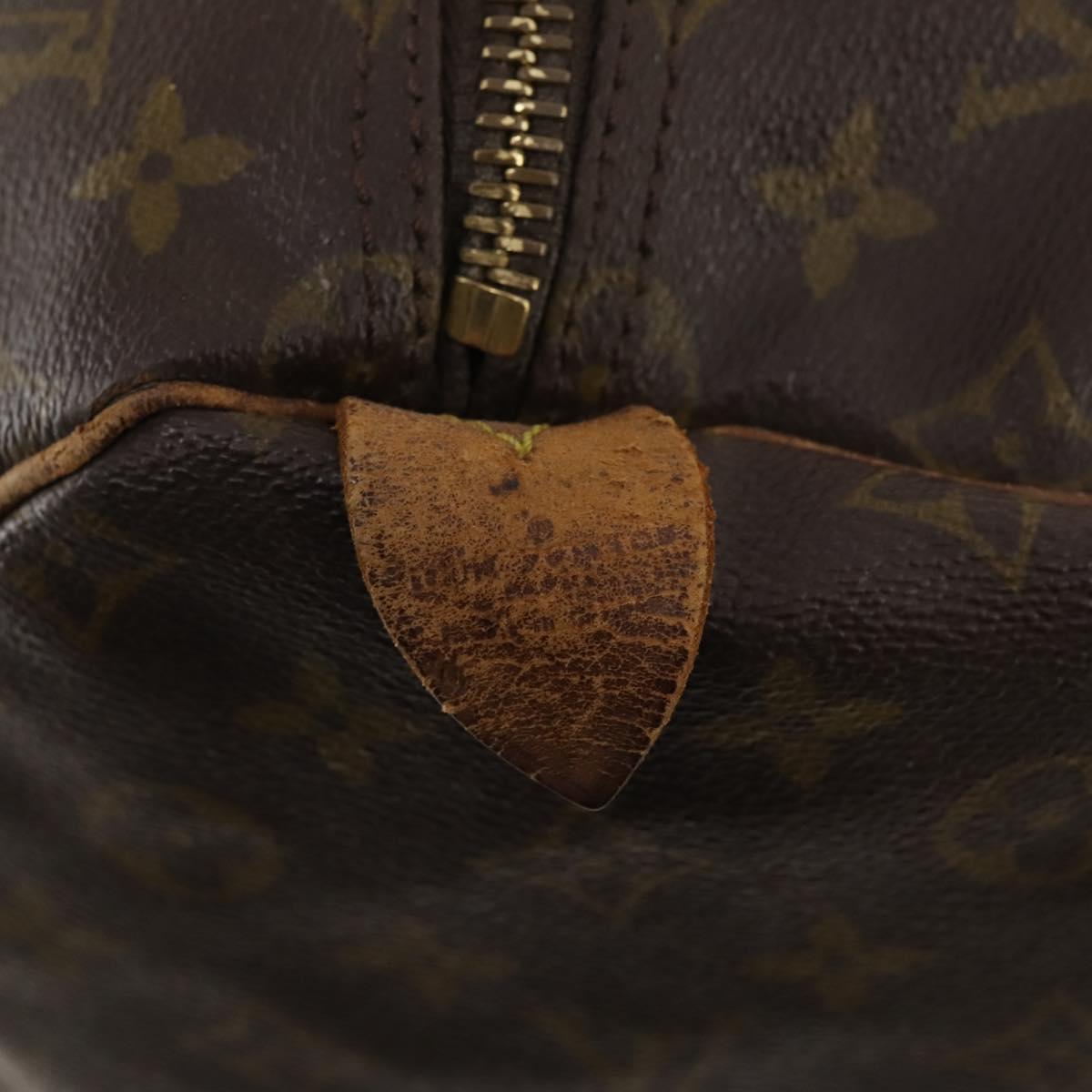 LOUIS VUITTON Monogram Keepall 55 Boston Bag M41424 LV Auth bs33096