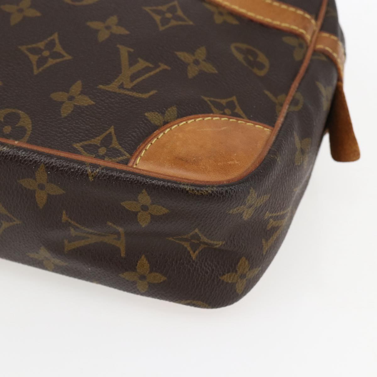 LOUIS VUITTON Monogram Compiegne 28 Clutch Bag M51845 LV Auth bs33098