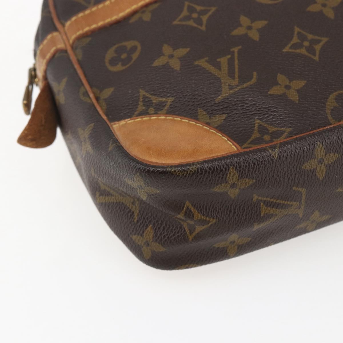 LOUIS VUITTON Monogram Compiegne 28 Clutch Bag M51845 LV Auth bs33098