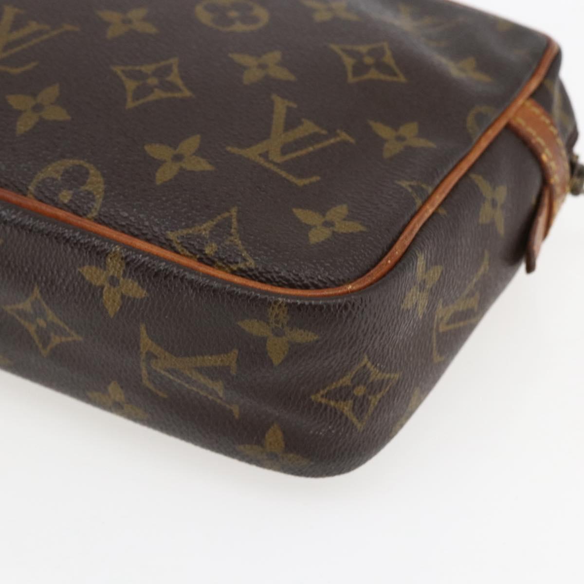 LOUIS VUITTON Monogram Compiegne 23 Clutch Bag M51847 LV Auth bs33100